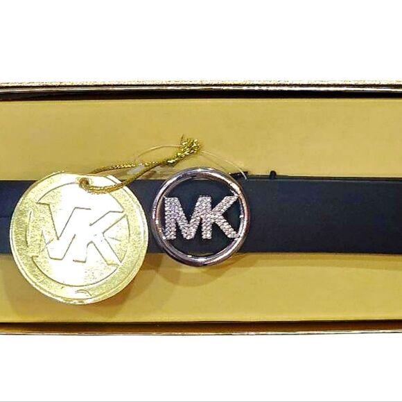 Michael‎ Kors Rhinestone Logo Skinny Belt main image 6